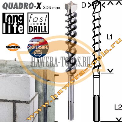  SDS-max Quadro-X 22,0 x 920/800  -     