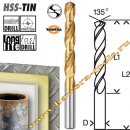 Сверло по металлу HSS-TiN DIN 338 3,0 x 61/33 мм Сверло по металлу HSS-TiN DIN 338 3,0 x 61/33 мм