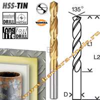    HSS-TiN DIN 338 4,0 x 75/43 