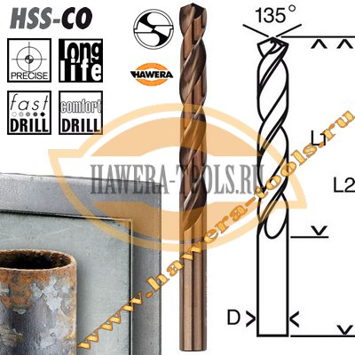    HSS-Co 10,5 x 133/87  -     